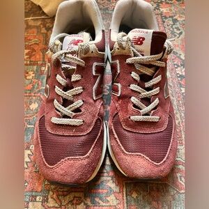 New Balance 574 Maroon Sneakers woman size 9